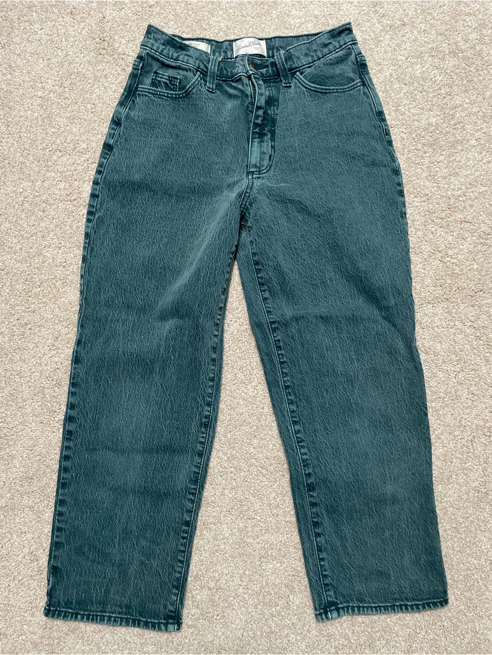 Teal Vintage Straight Universal Thread Jeans